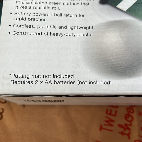 Golfer’s Lot: Brookstone Automatic Putting Cup, Practice Balls, Funny Golf Towel - Picture 7 of 9